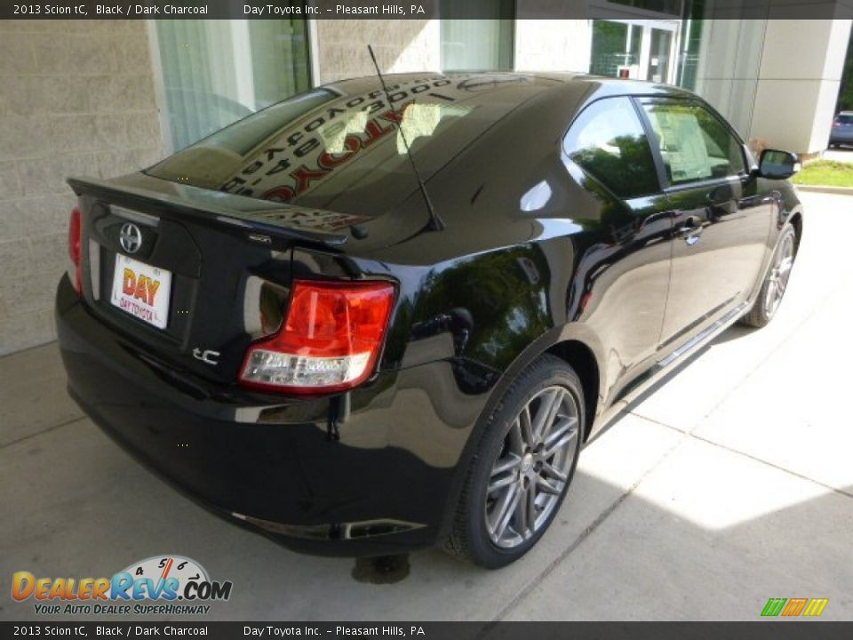 2013 Scion tC Black / Dark Charcoal Photo #2