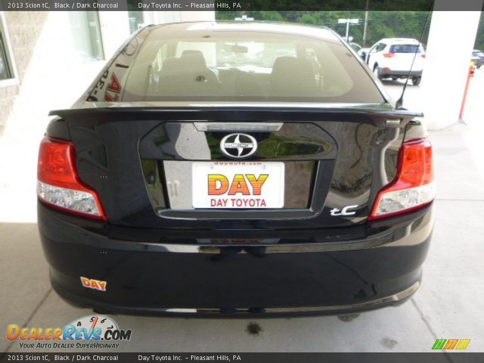 2013 Scion tC Black / Dark Charcoal Photo #3