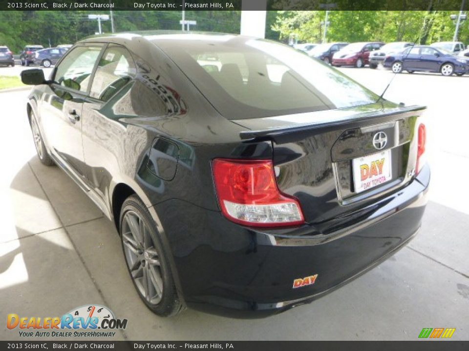 2013 Scion tC Black / Dark Charcoal Photo #4