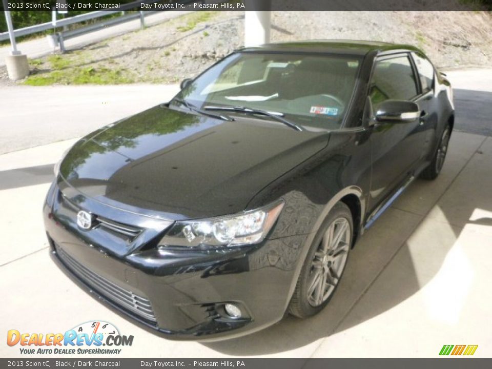 2013 Scion tC Black / Dark Charcoal Photo #5
