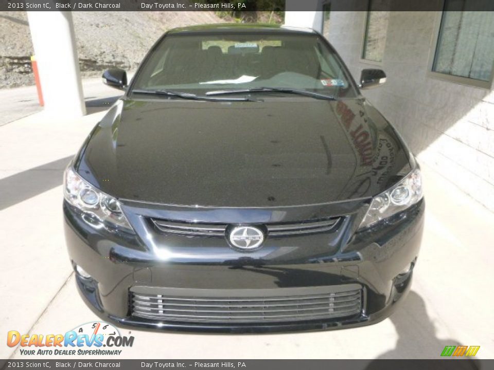 2013 Scion tC Black / Dark Charcoal Photo #6