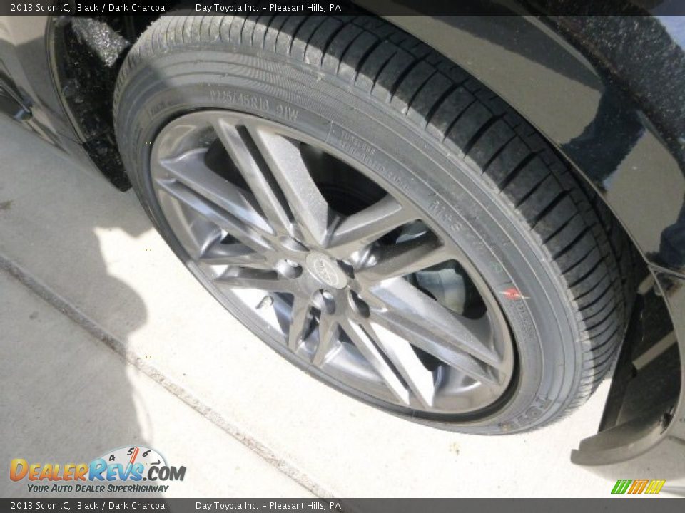 2013 Scion tC Black / Dark Charcoal Photo #8