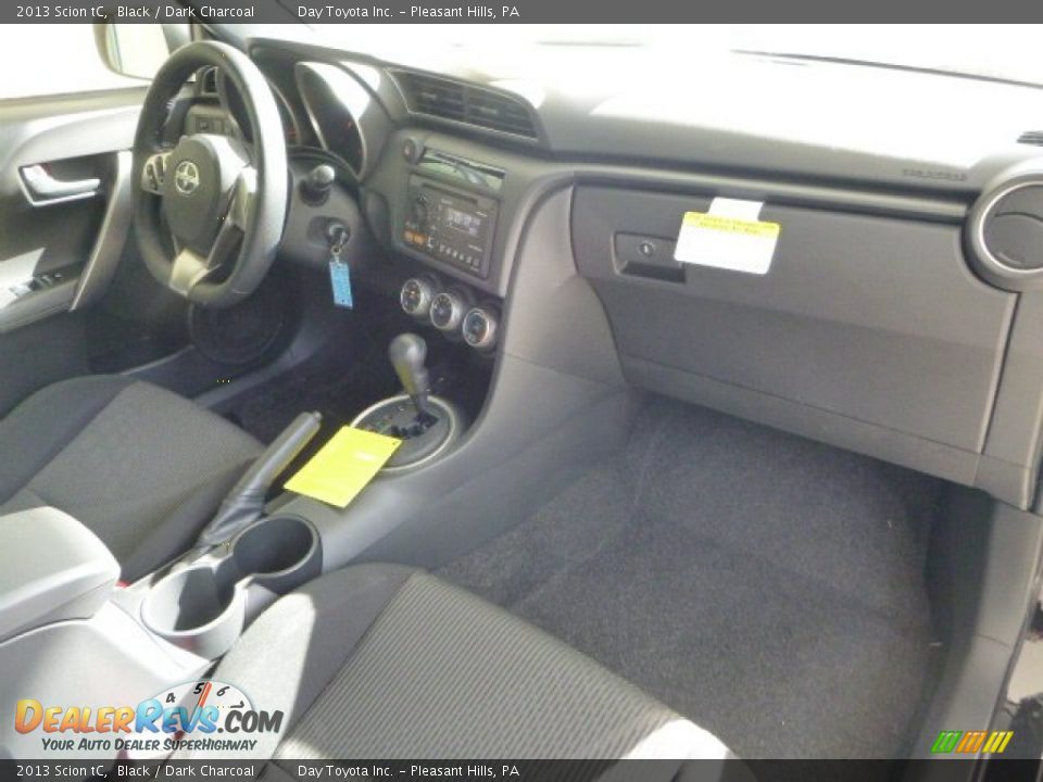2013 Scion tC Black / Dark Charcoal Photo #10
