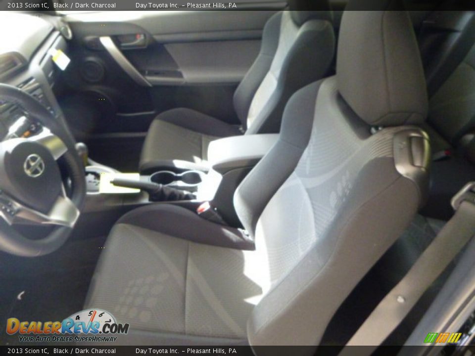 2013 Scion tC Black / Dark Charcoal Photo #13