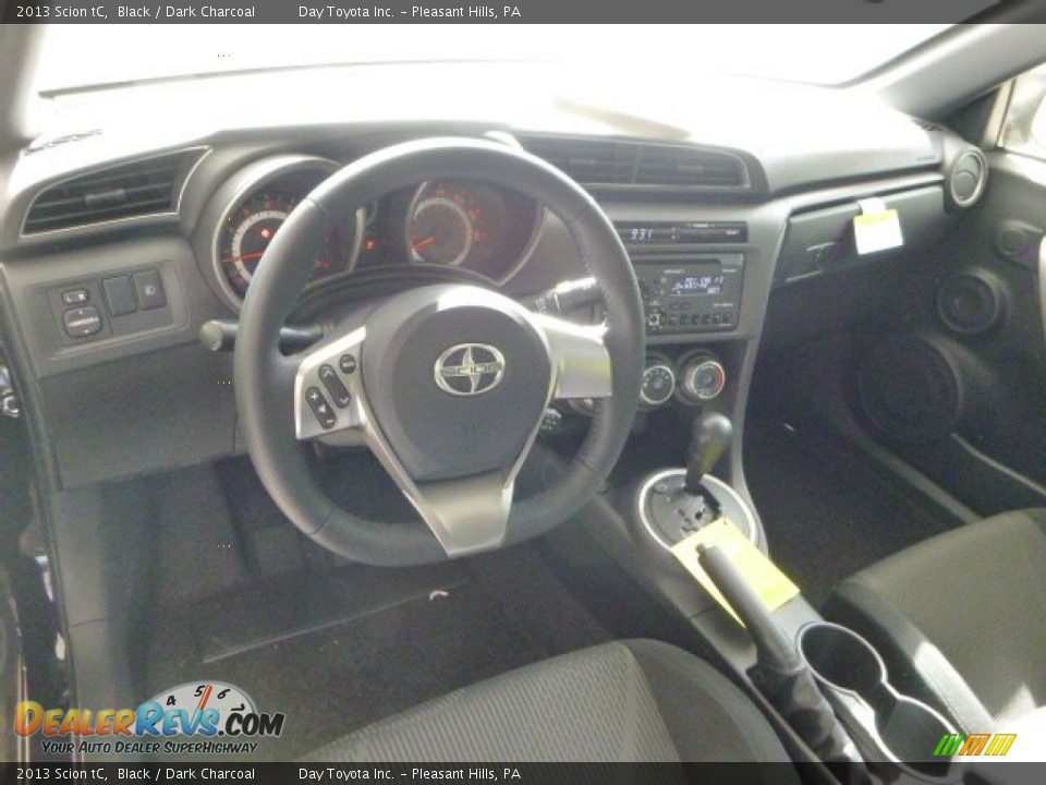 2013 Scion tC Black / Dark Charcoal Photo #15