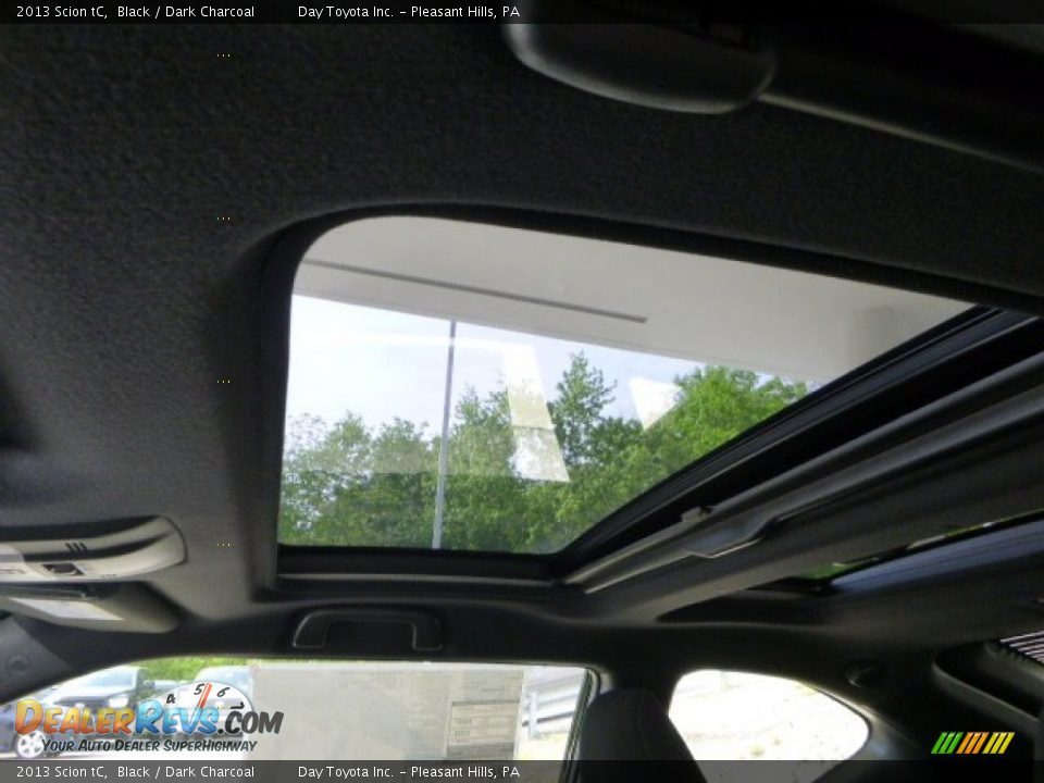2013 Scion tC Black / Dark Charcoal Photo #17
