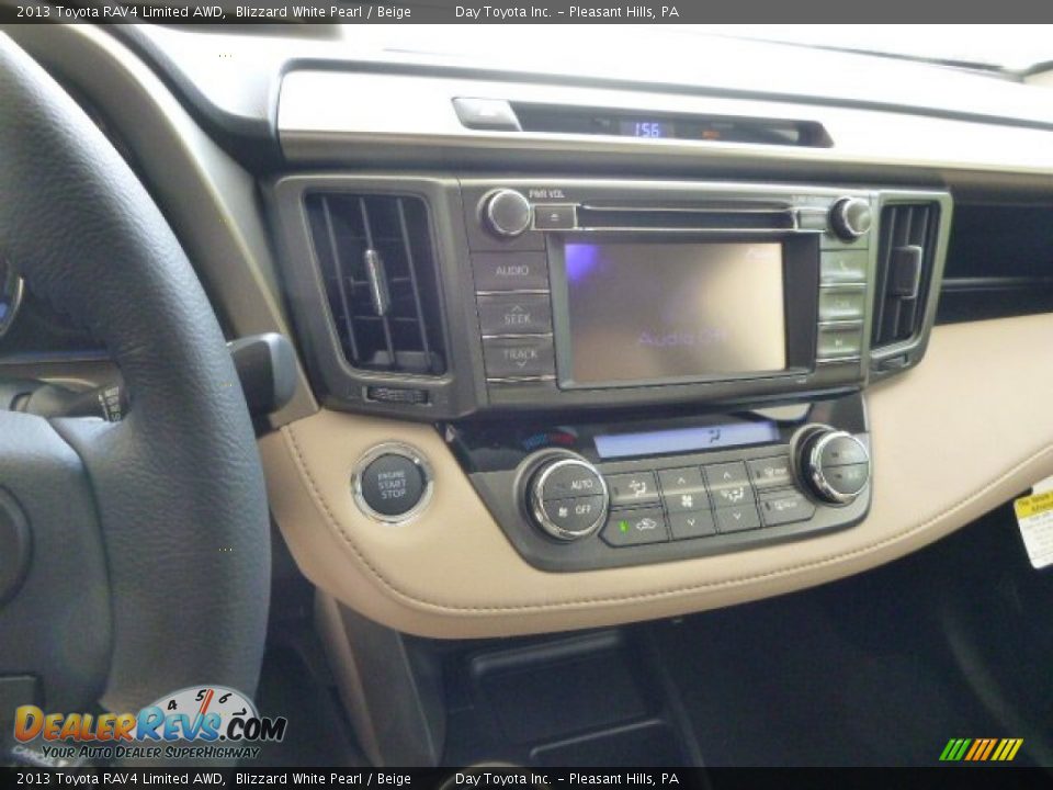 2013 Toyota RAV4 Limited AWD Blizzard White Pearl / Beige Photo #18
