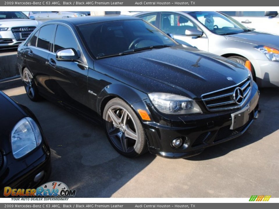 2009 Mercedes-Benz C 63 AMG Black / Black AMG Premium Leather Photo #1