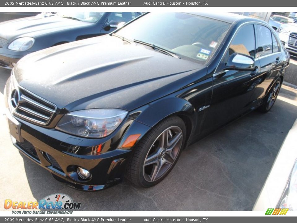 2009 Mercedes-Benz C 63 AMG Black / Black AMG Premium Leather Photo #3