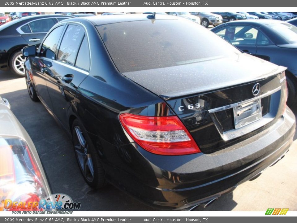 2009 Mercedes-Benz C 63 AMG Black / Black AMG Premium Leather Photo #6