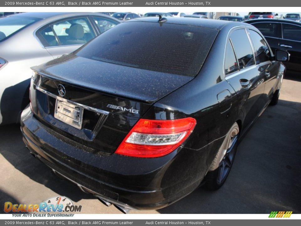 2009 Mercedes-Benz C 63 AMG Black / Black AMG Premium Leather Photo #8