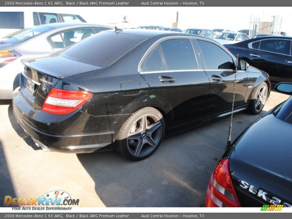 2009 Mercedes-Benz C 63 AMG Black / Black AMG Premium Leather Photo #9