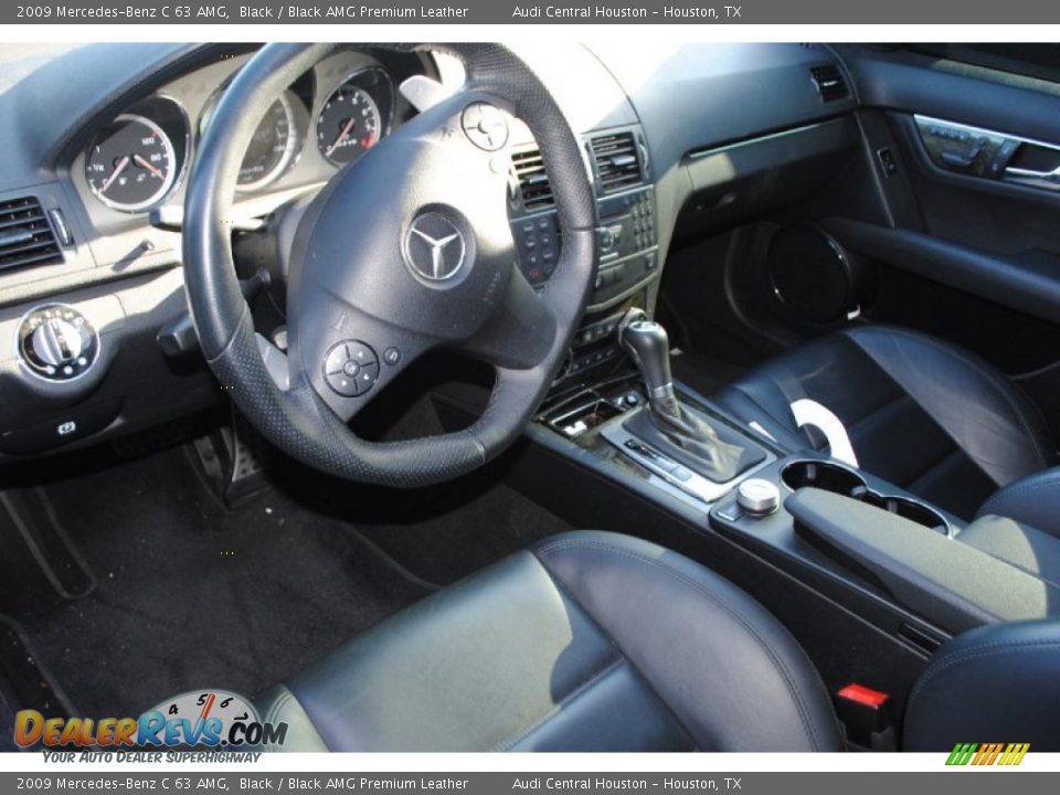 2009 Mercedes-Benz C 63 AMG Black / Black AMG Premium Leather Photo #11