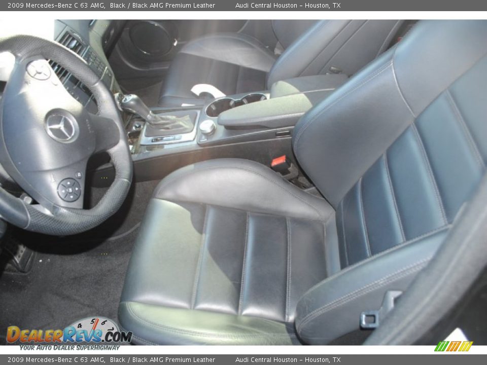 2009 Mercedes-Benz C 63 AMG Black / Black AMG Premium Leather Photo #12