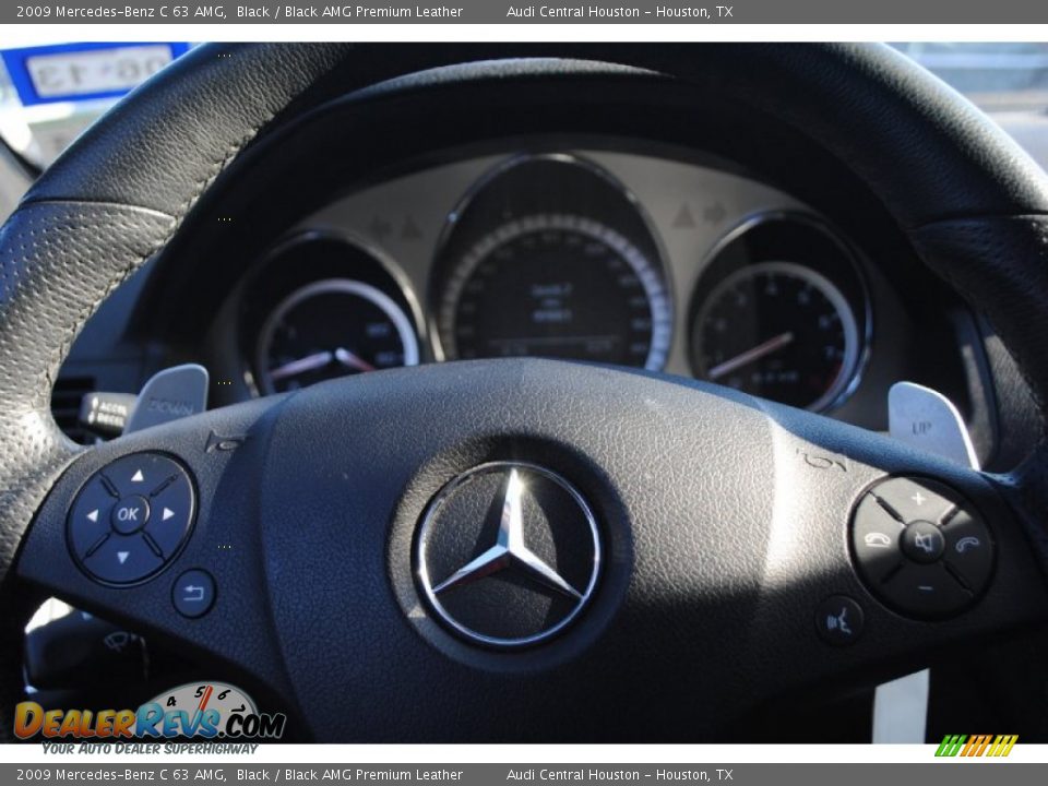 2009 Mercedes-Benz C 63 AMG Black / Black AMG Premium Leather Photo #14