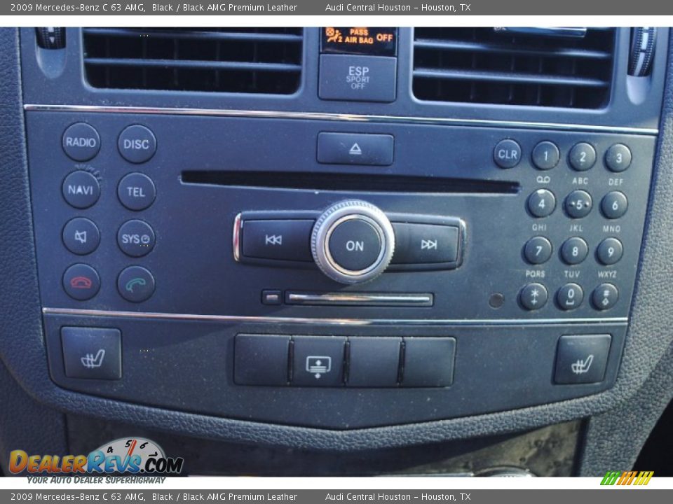 2009 Mercedes-Benz C 63 AMG Black / Black AMG Premium Leather Photo #16