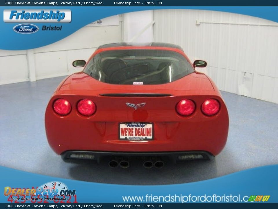 2008 Chevrolet Corvette Coupe Victory Red / Ebony/Red Photo #5