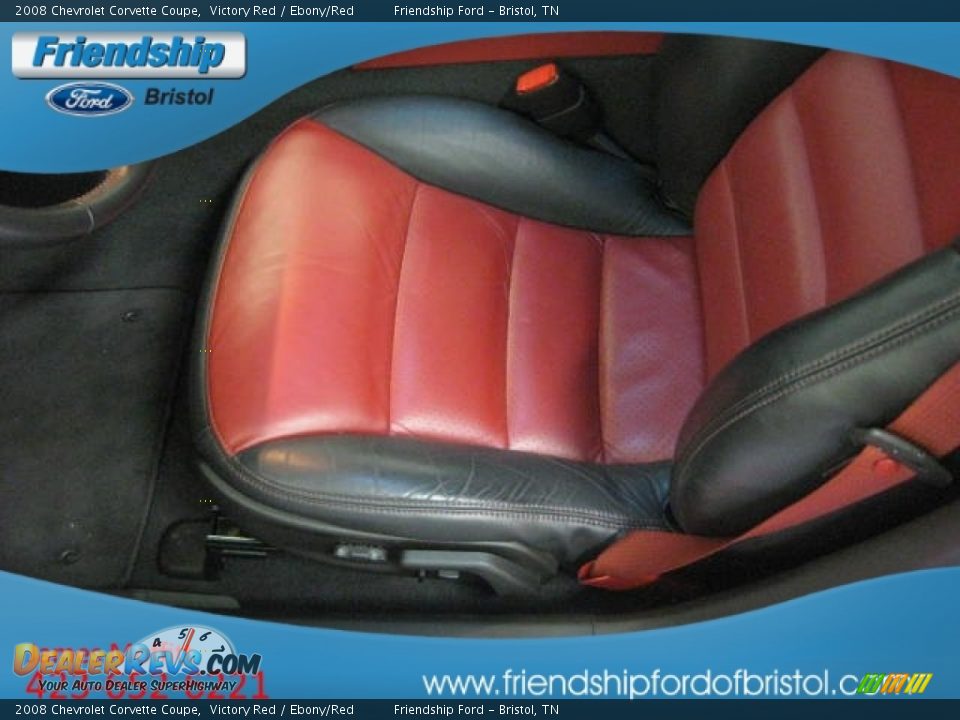 2008 Chevrolet Corvette Coupe Victory Red / Ebony/Red Photo #10