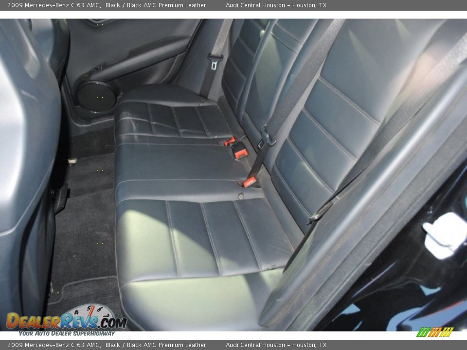 2009 Mercedes-Benz C 63 AMG Black / Black AMG Premium Leather Photo #25
