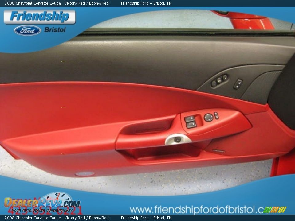 2008 Chevrolet Corvette Coupe Victory Red / Ebony/Red Photo #11