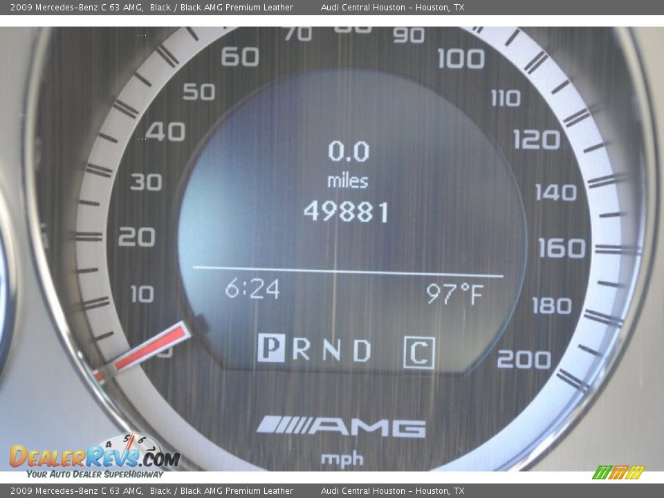 2009 Mercedes-Benz C 63 AMG Black / Black AMG Premium Leather Photo #26