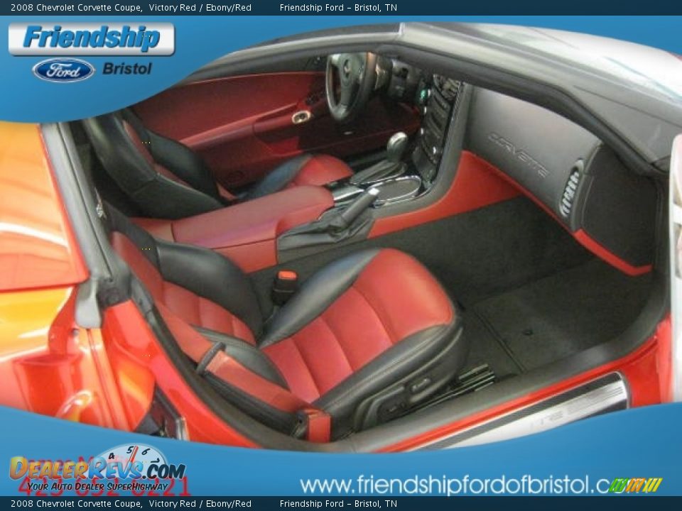 2008 Chevrolet Corvette Coupe Victory Red / Ebony/Red Photo #13
