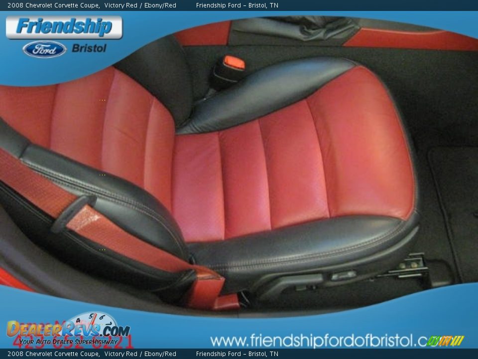 2008 Chevrolet Corvette Coupe Victory Red / Ebony/Red Photo #14