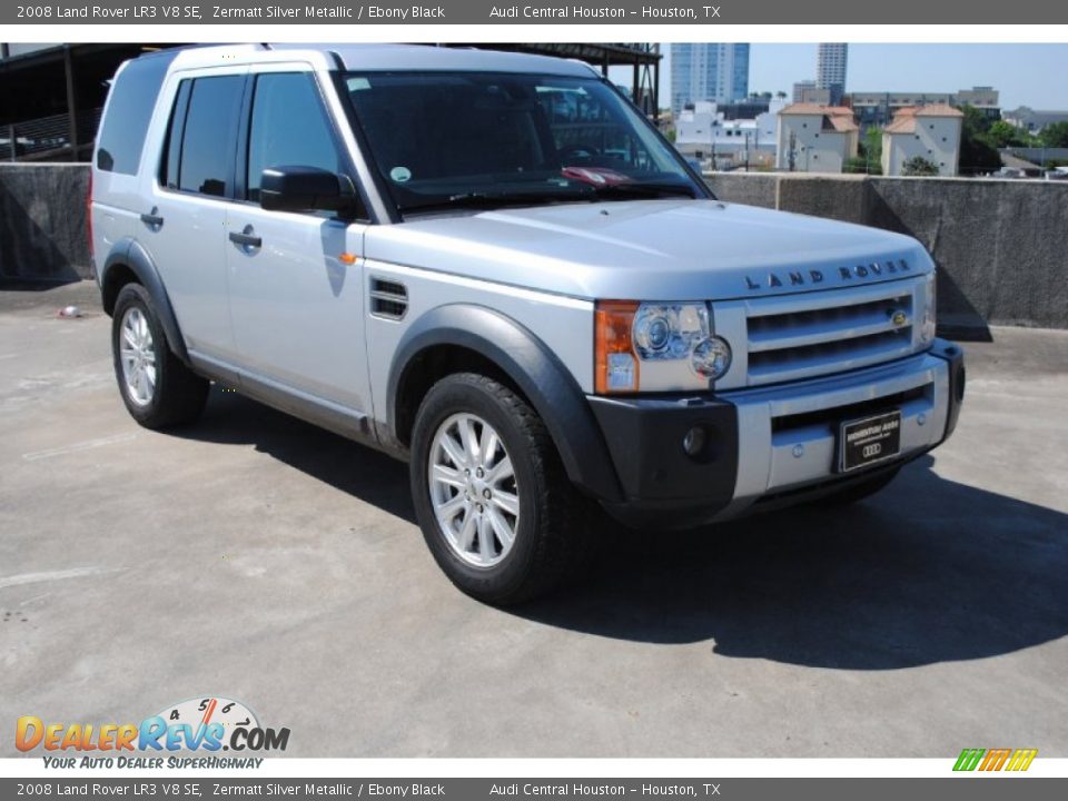 2008 Land Rover LR3 V8 SE Zermatt Silver Metallic / Ebony Black Photo #1