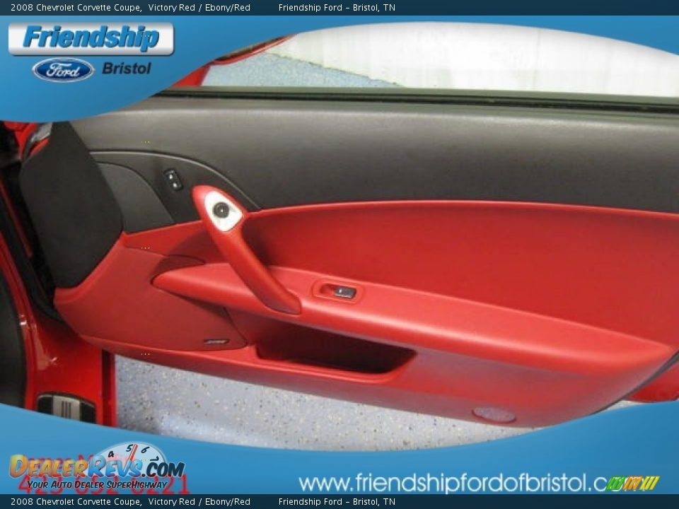 2008 Chevrolet Corvette Coupe Victory Red / Ebony/Red Photo #15