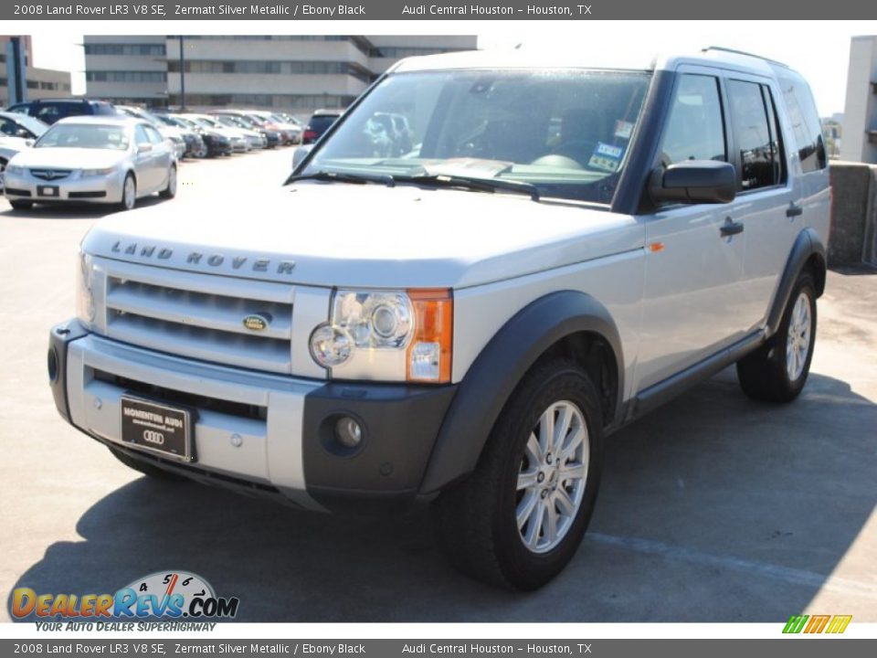2008 Land Rover LR3 V8 SE Zermatt Silver Metallic / Ebony Black Photo #3