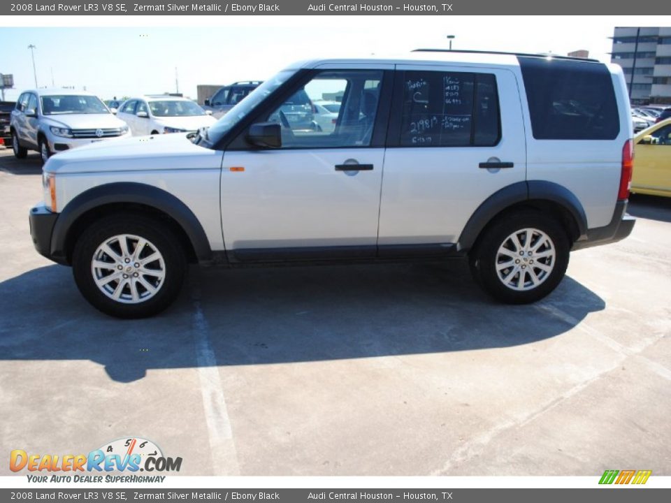 2008 Land Rover LR3 V8 SE Zermatt Silver Metallic / Ebony Black Photo #4