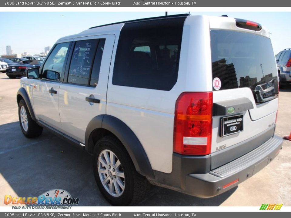 2008 Land Rover LR3 V8 SE Zermatt Silver Metallic / Ebony Black Photo #5