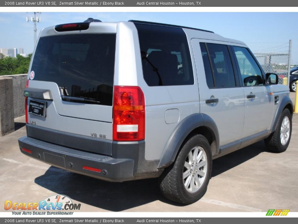2008 Land Rover LR3 V8 SE Zermatt Silver Metallic / Ebony Black Photo #7