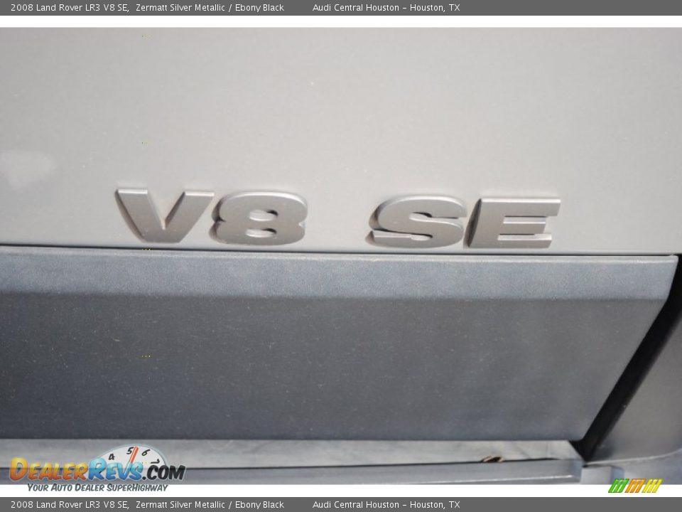 2008 Land Rover LR3 V8 SE Zermatt Silver Metallic / Ebony Black Photo #8