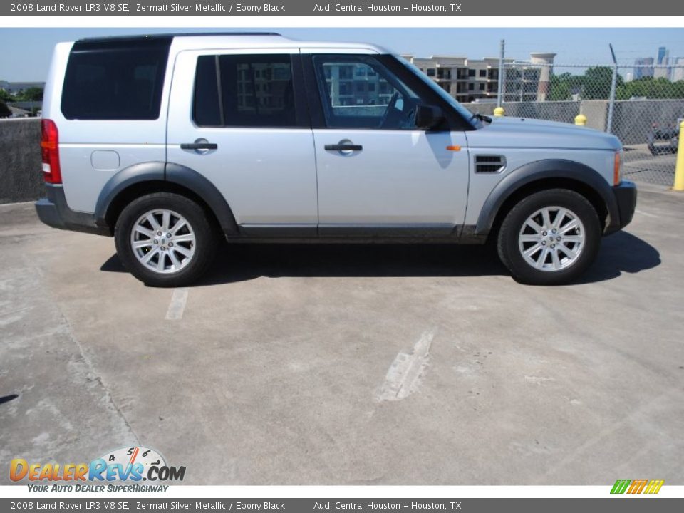 2008 Land Rover LR3 V8 SE Zermatt Silver Metallic / Ebony Black Photo #9