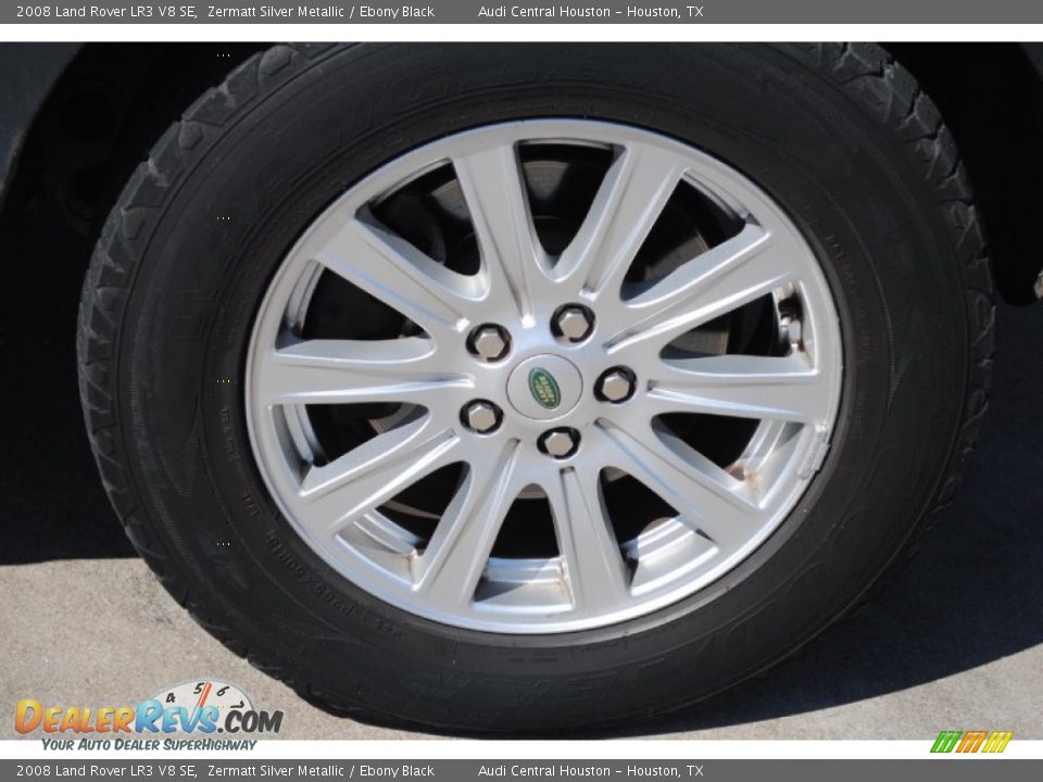 2008 Land Rover LR3 V8 SE Zermatt Silver Metallic / Ebony Black Photo #10