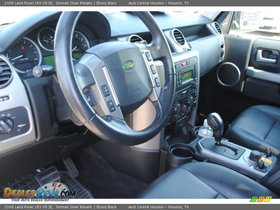 2008 Land Rover LR3 V8 SE Zermatt Silver Metallic / Ebony Black Photo #15