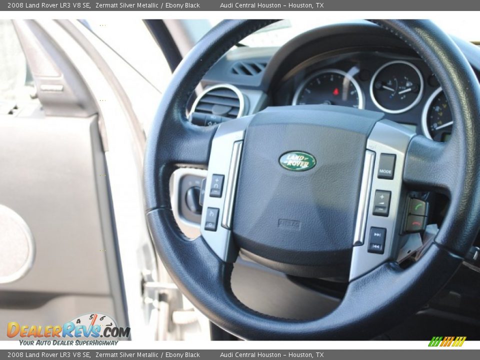 2008 Land Rover LR3 V8 SE Zermatt Silver Metallic / Ebony Black Photo #21