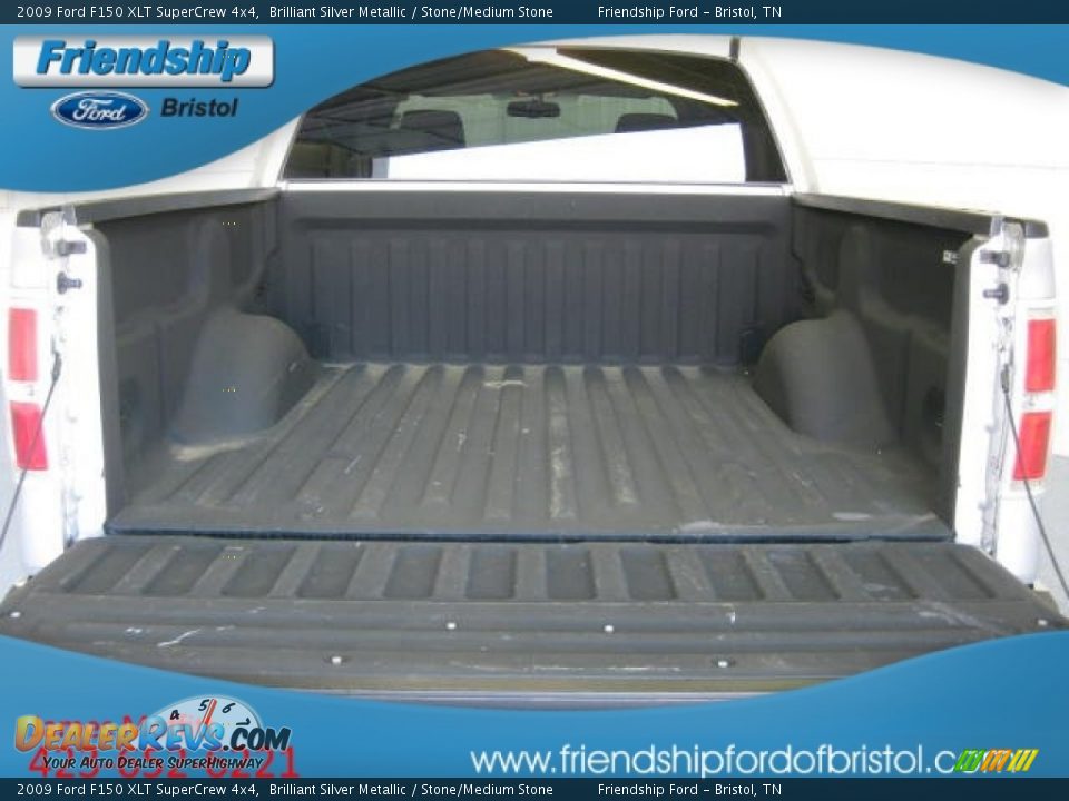 2009 Ford F150 XLT SuperCrew 4x4 Brilliant Silver Metallic / Stone/Medium Stone Photo #15
