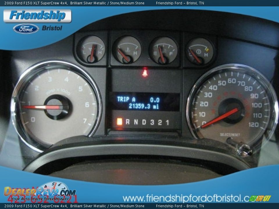 2009 Ford F150 XLT SuperCrew 4x4 Brilliant Silver Metallic / Stone/Medium Stone Photo #20