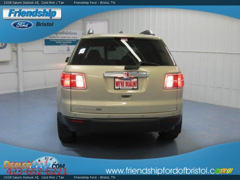 2008 Saturn Outlook XE Gold Mist / Tan Photo #4