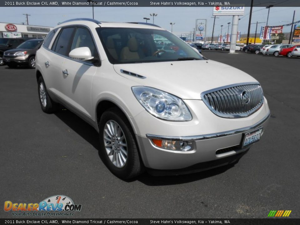 2011 Buick Enclave CXL AWD White Diamond Tricoat / Cashmere/Cocoa Photo #1