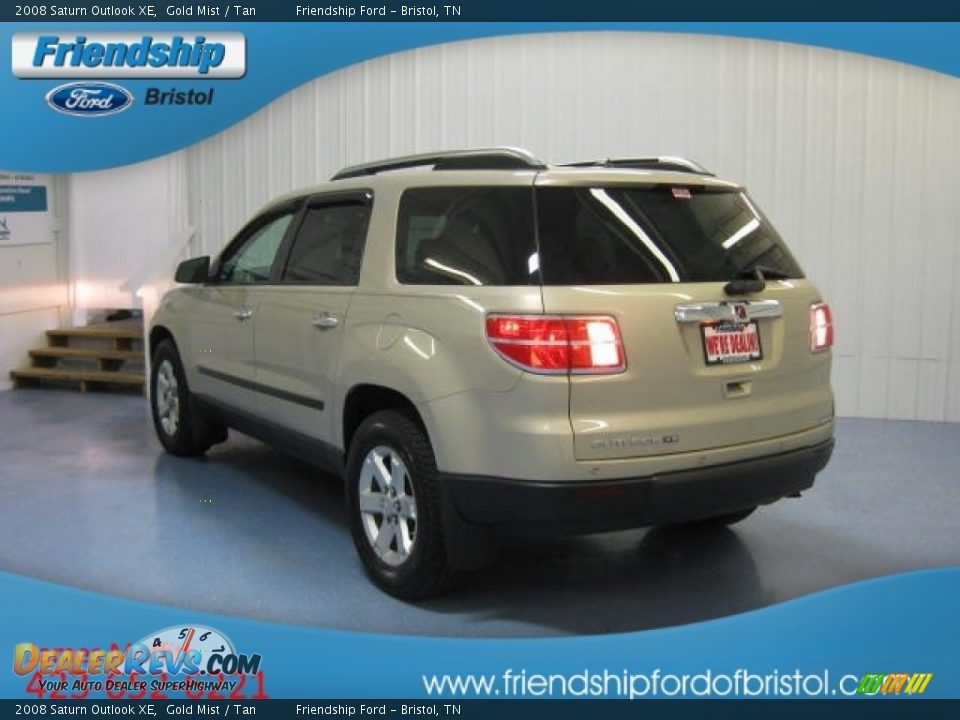 2008 Saturn Outlook XE Gold Mist / Tan Photo #5
