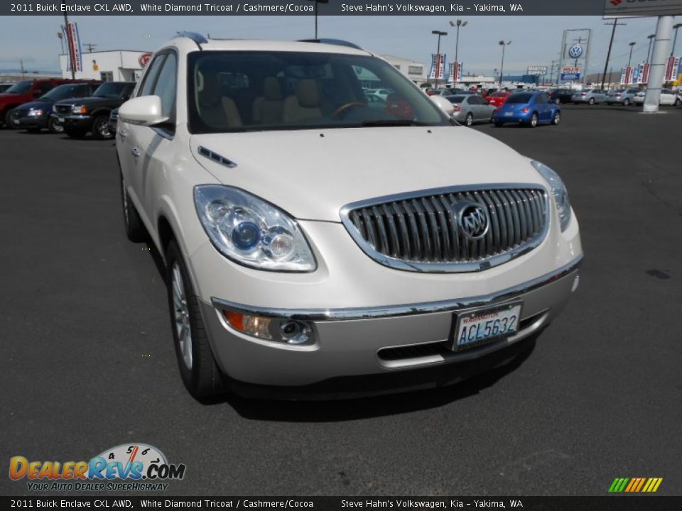 2011 Buick Enclave CXL AWD White Diamond Tricoat / Cashmere/Cocoa Photo #2
