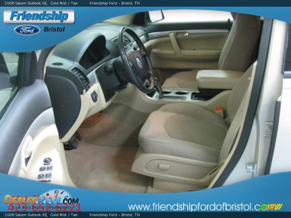 2008 Saturn Outlook XE Gold Mist / Tan Photo #6