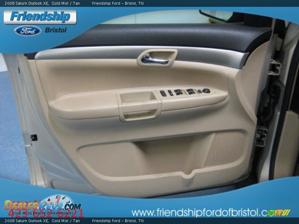 2008 Saturn Outlook XE Gold Mist / Tan Photo #8