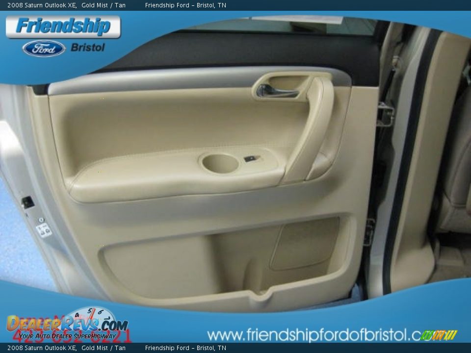 2008 Saturn Outlook XE Gold Mist / Tan Photo #10