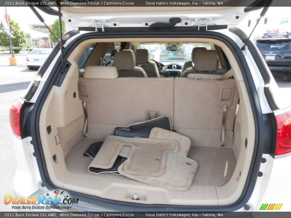 2011 Buick Enclave CXL AWD White Diamond Tricoat / Cashmere/Cocoa Photo #9