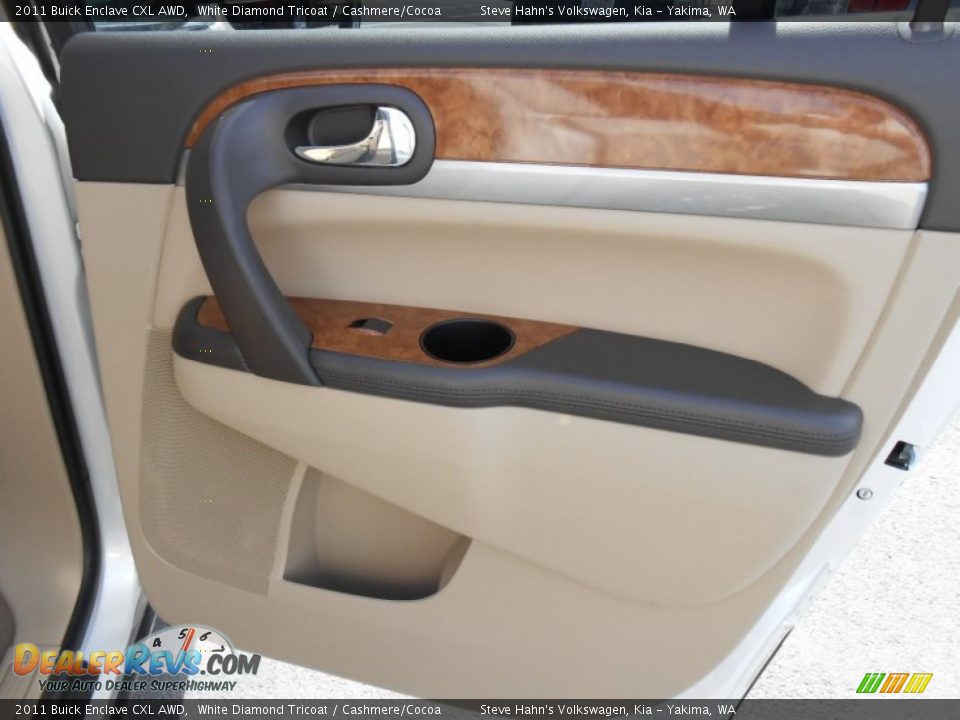 2011 Buick Enclave CXL AWD White Diamond Tricoat / Cashmere/Cocoa Photo #10
