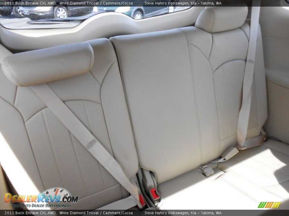 2011 Buick Enclave CXL AWD White Diamond Tricoat / Cashmere/Cocoa Photo #13